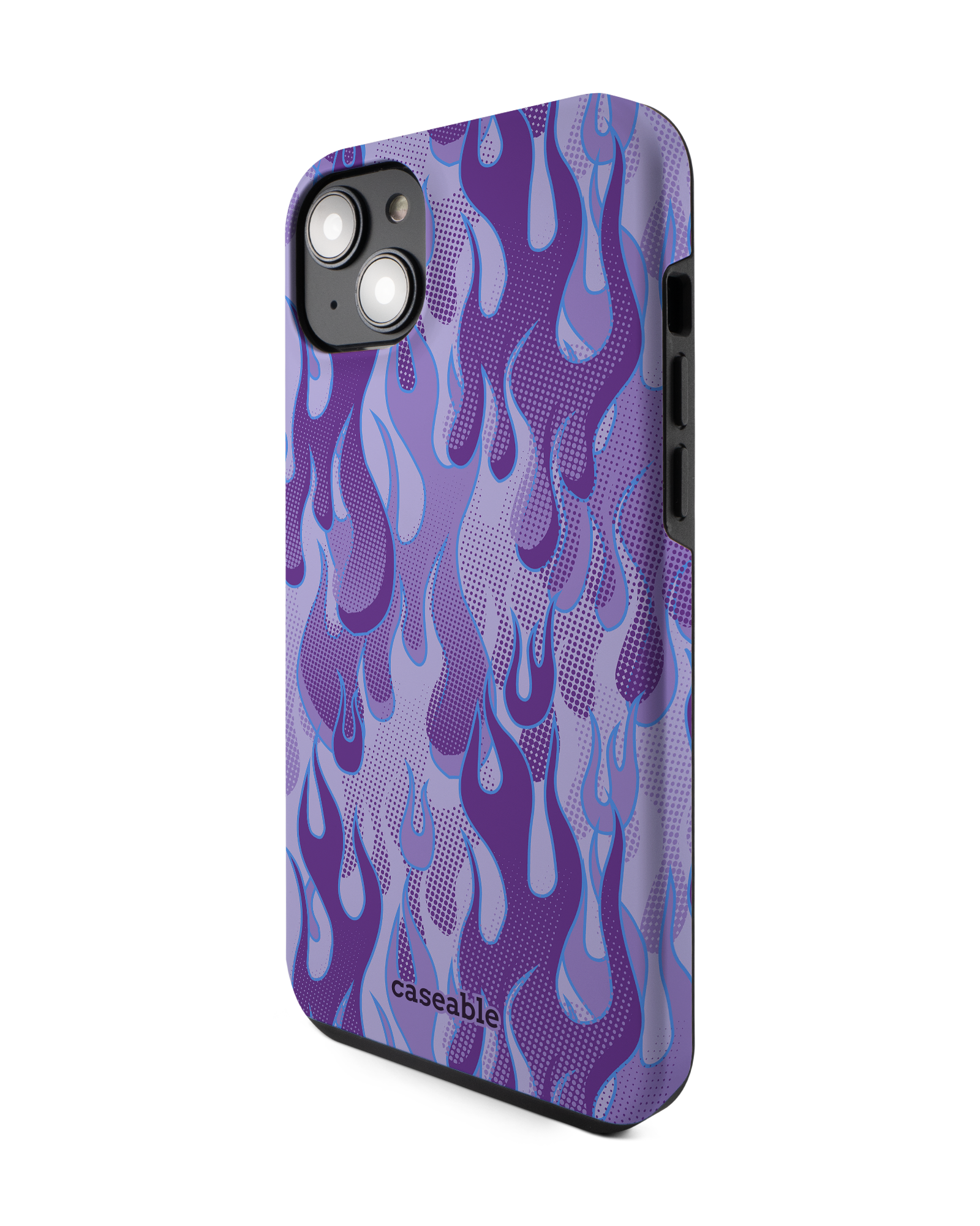 Purple Flames Premium Phone Case Apple iPhone 14 Plus