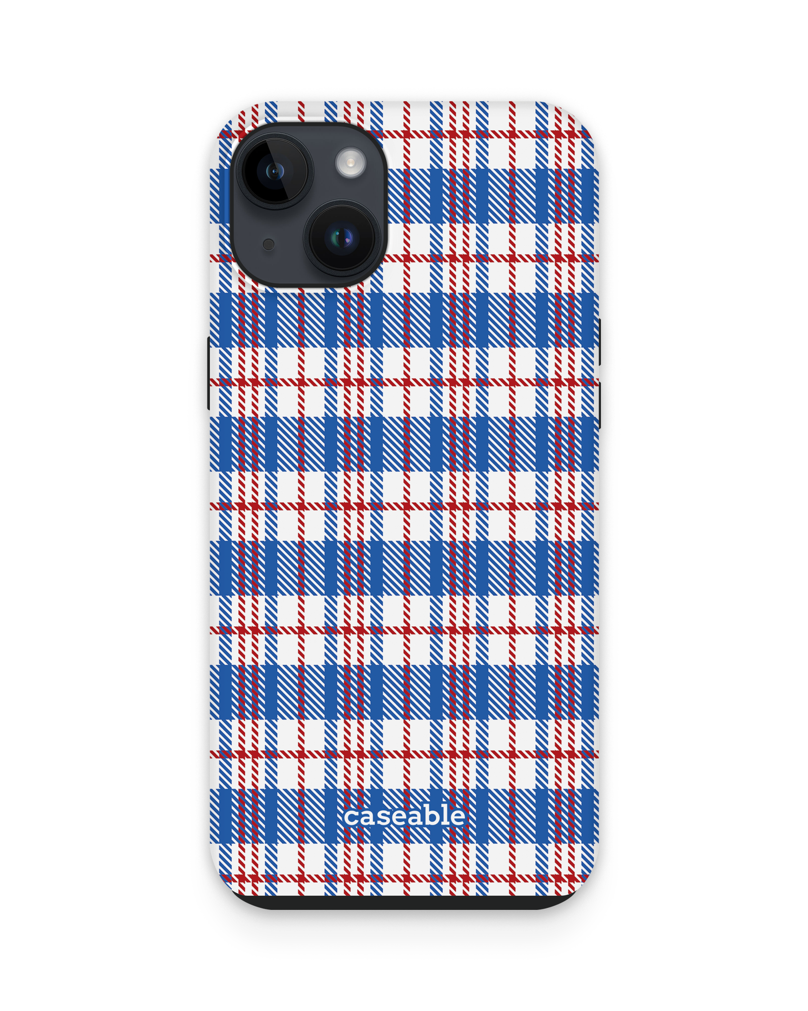 Plaid Market Bag Premium Phone Case Apple iPhone 15 Plus