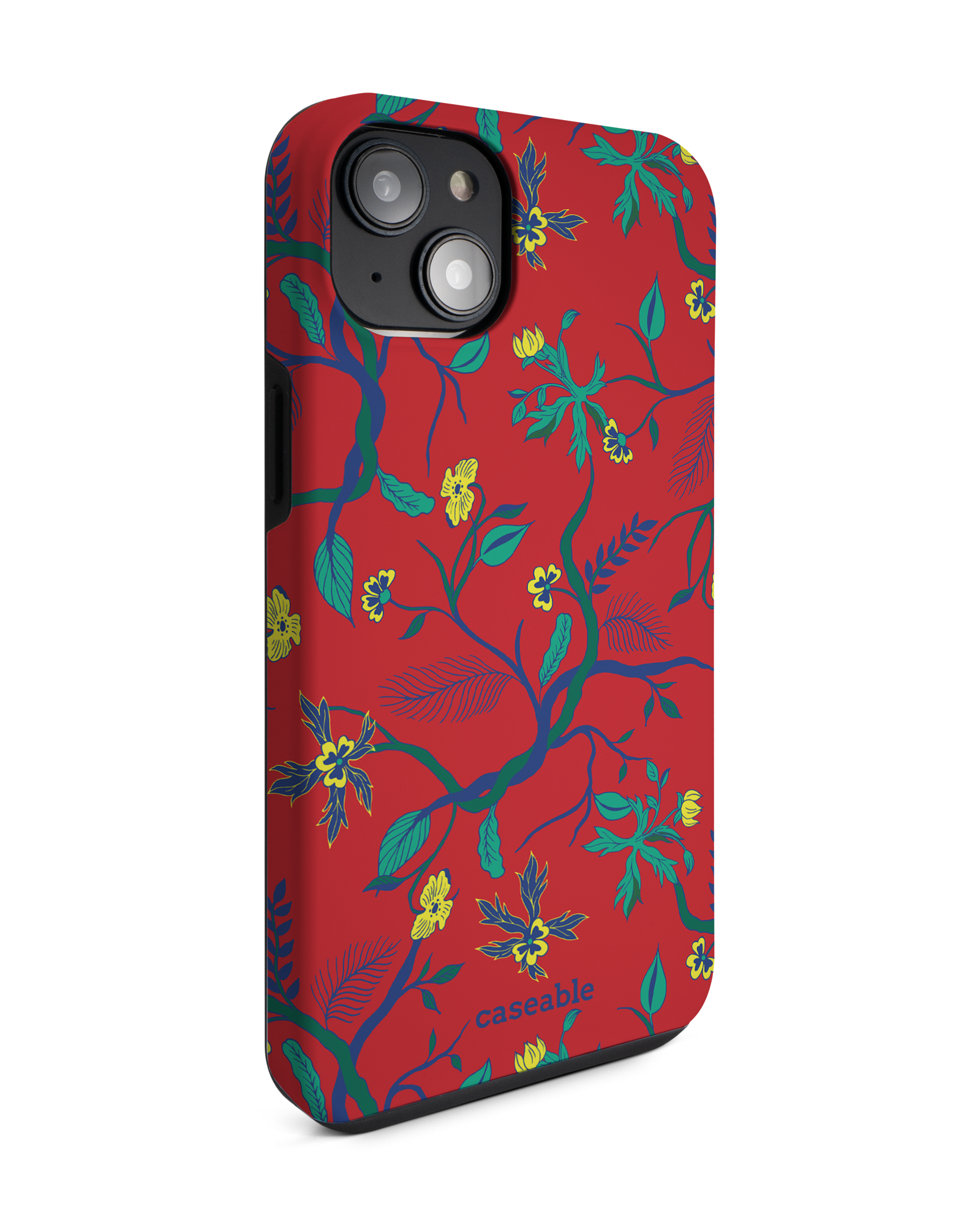 Ultra Red Floral Premium Phone Case Apple iPhone 14 Plus