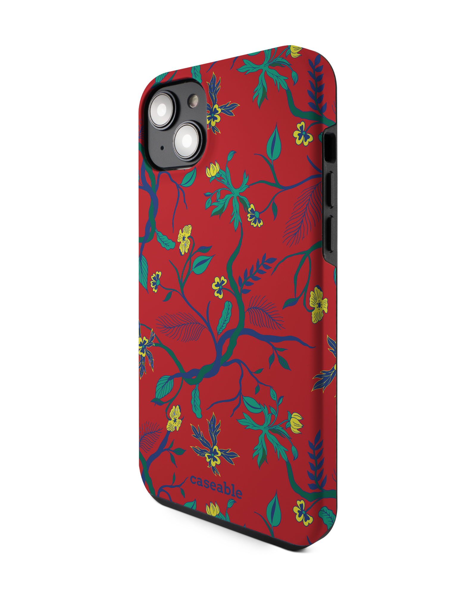 Ultra Red Floral Premium Phone Case Apple iPhone 14 Plus