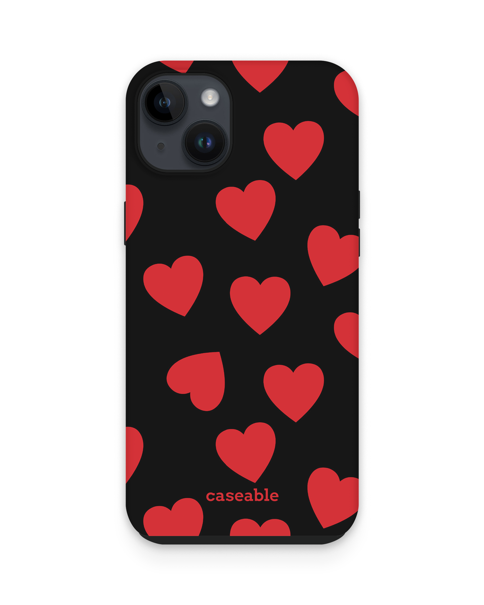 Repeating Hearts Premium Phone Case Apple iPhone 15 Plus