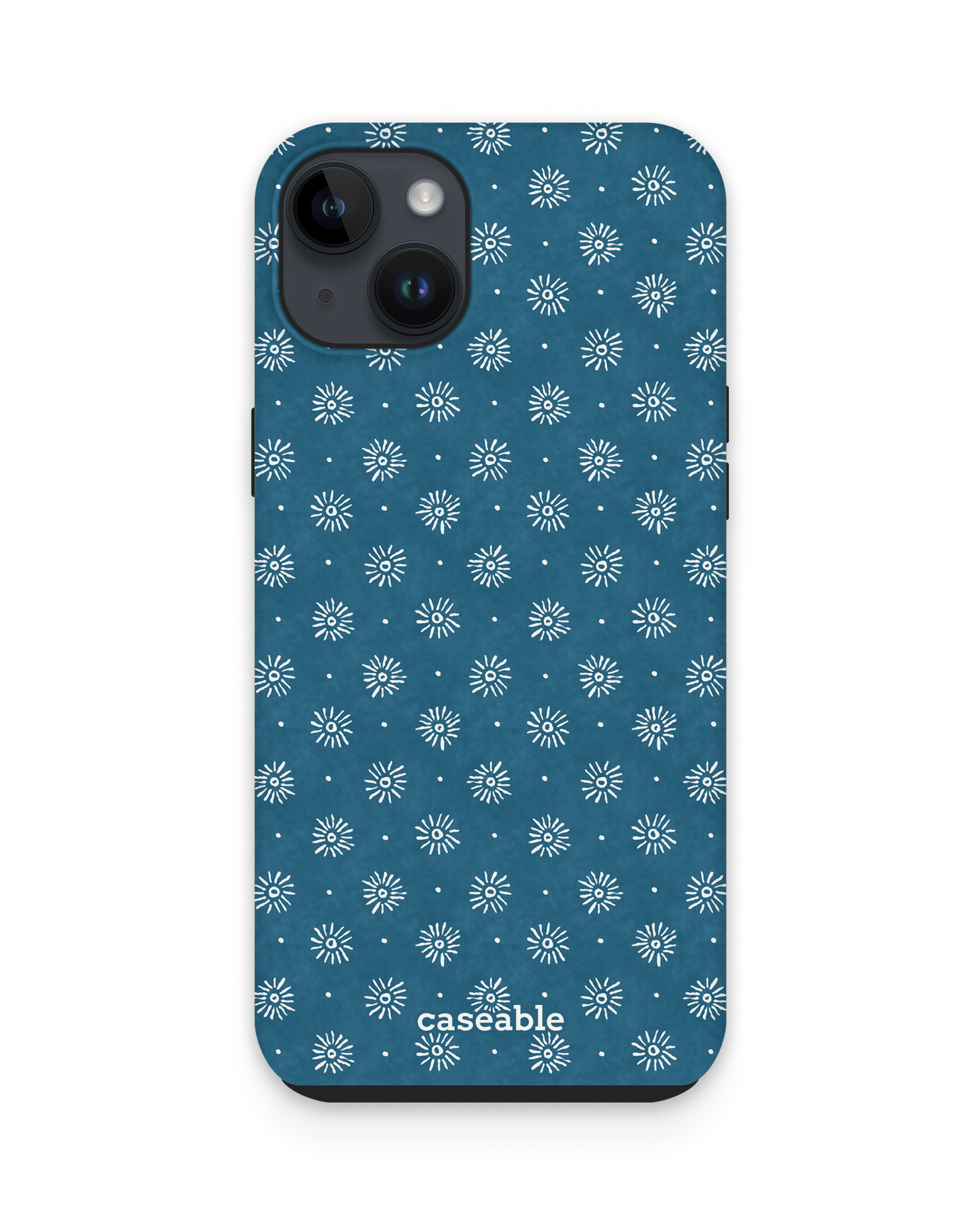 Indigo Sun Pattern Premium Phone Case Apple iPhone 15 Plus