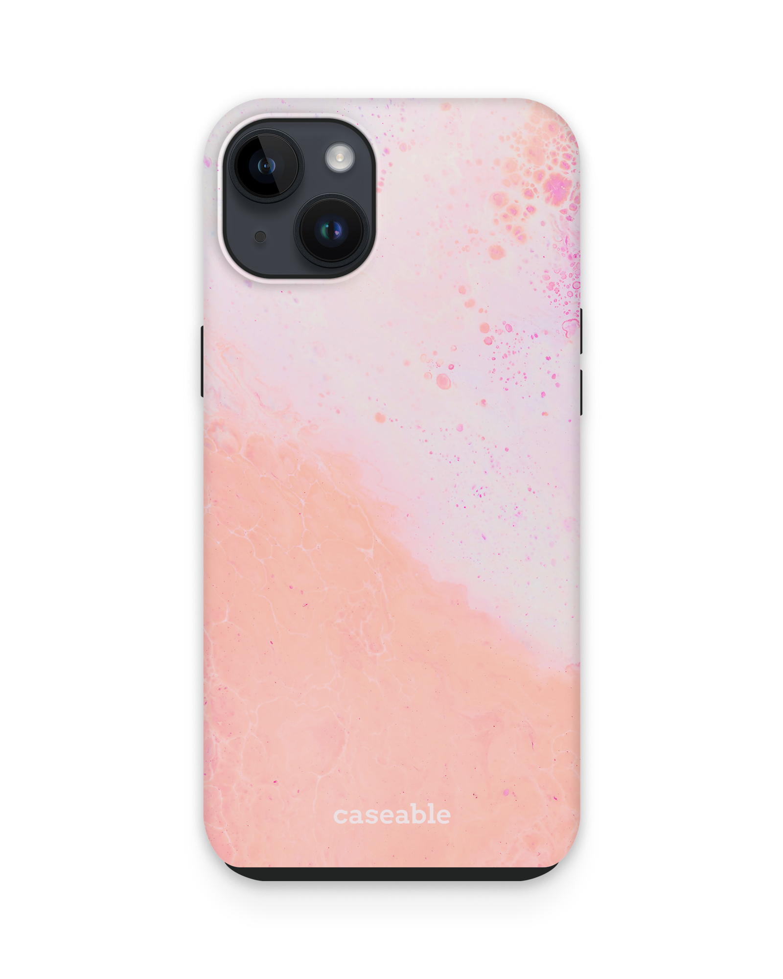 Peaches & Cream Marble Premium Phone Case Apple iPhone 14 Plus