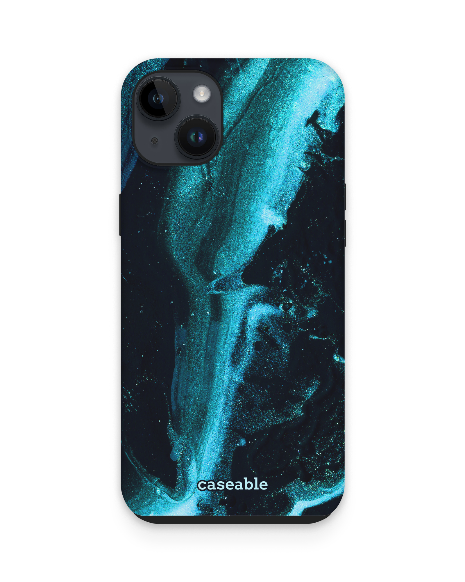 Deep Turquoise Sparkle Premium Phone Case Apple iPhone 14 Plus