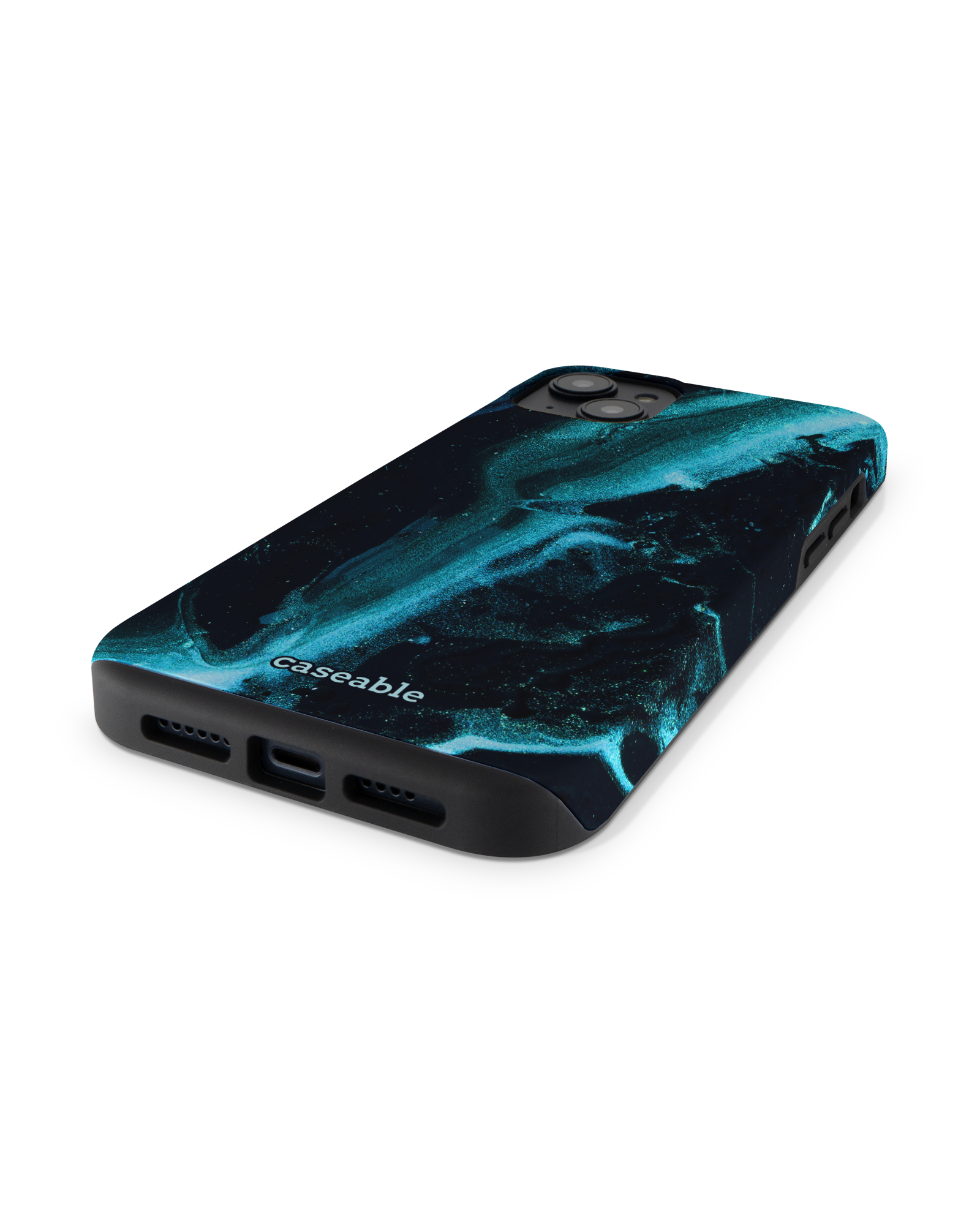 Deep Turquoise Sparkle Premium Phone Case Apple iPhone 14 Plus