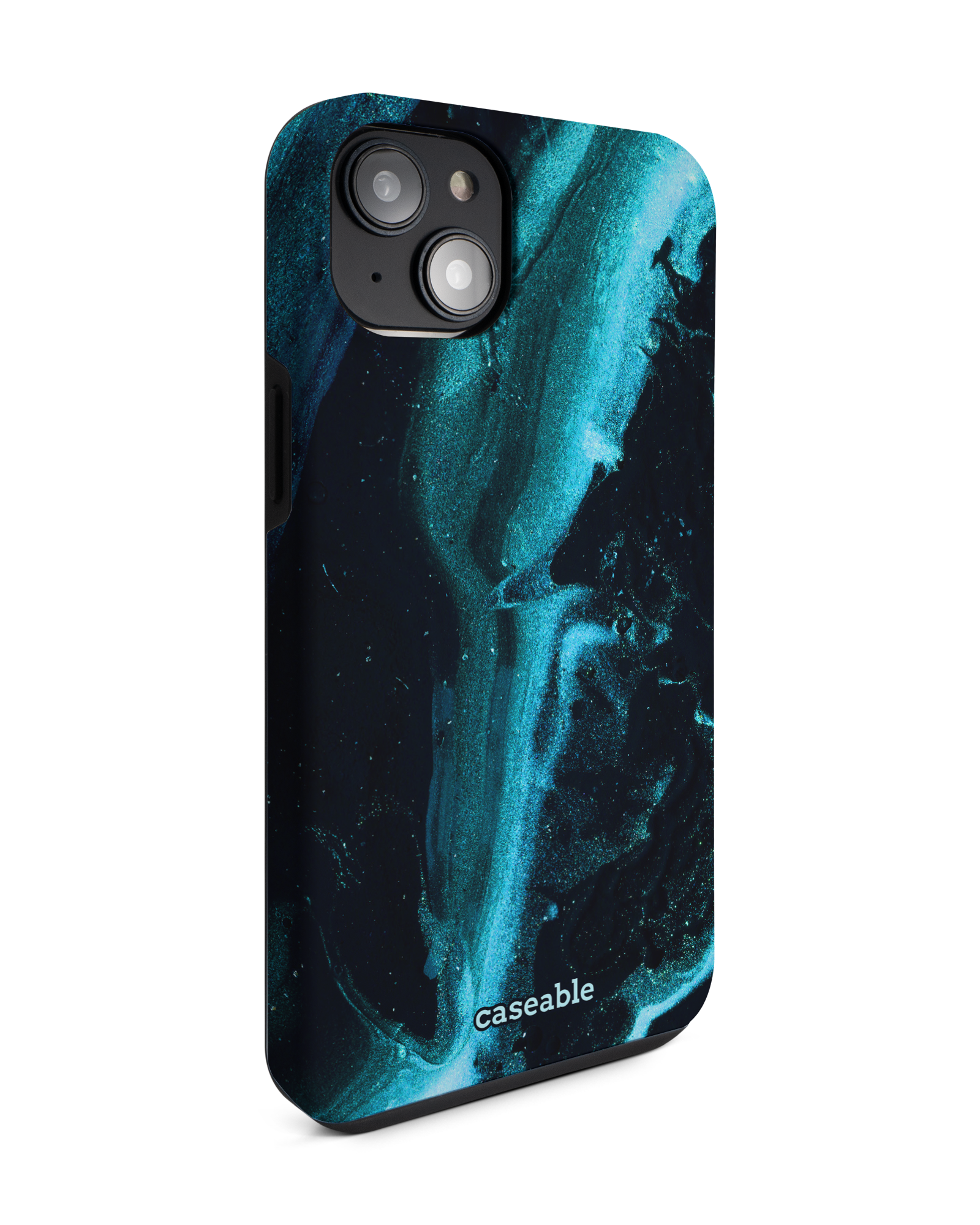 Deep Turquoise Sparkle Premium Phone Case Apple iPhone 14 Plus