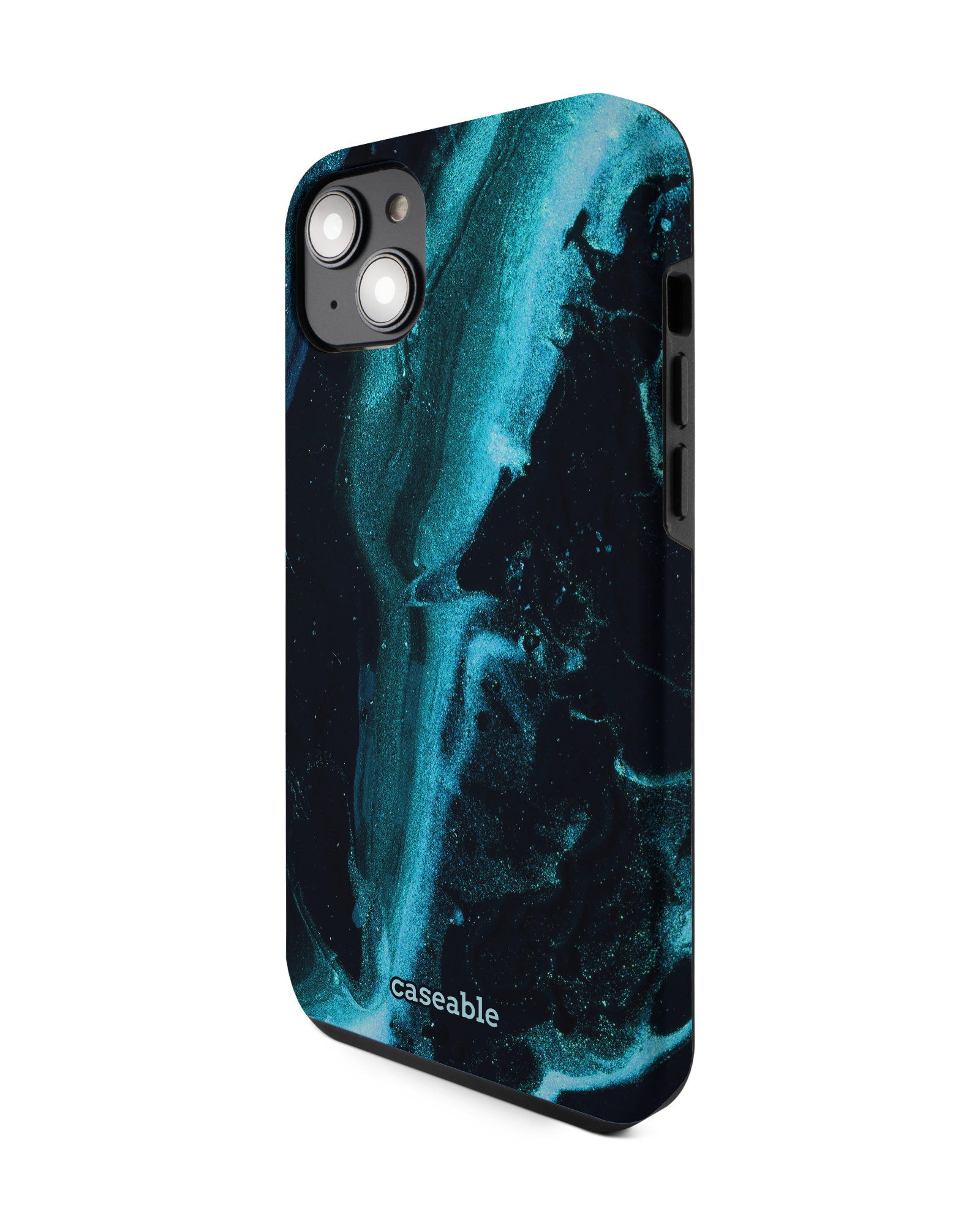 Deep Turquoise Sparkle Premium Phone Case Apple iPhone 14 Plus