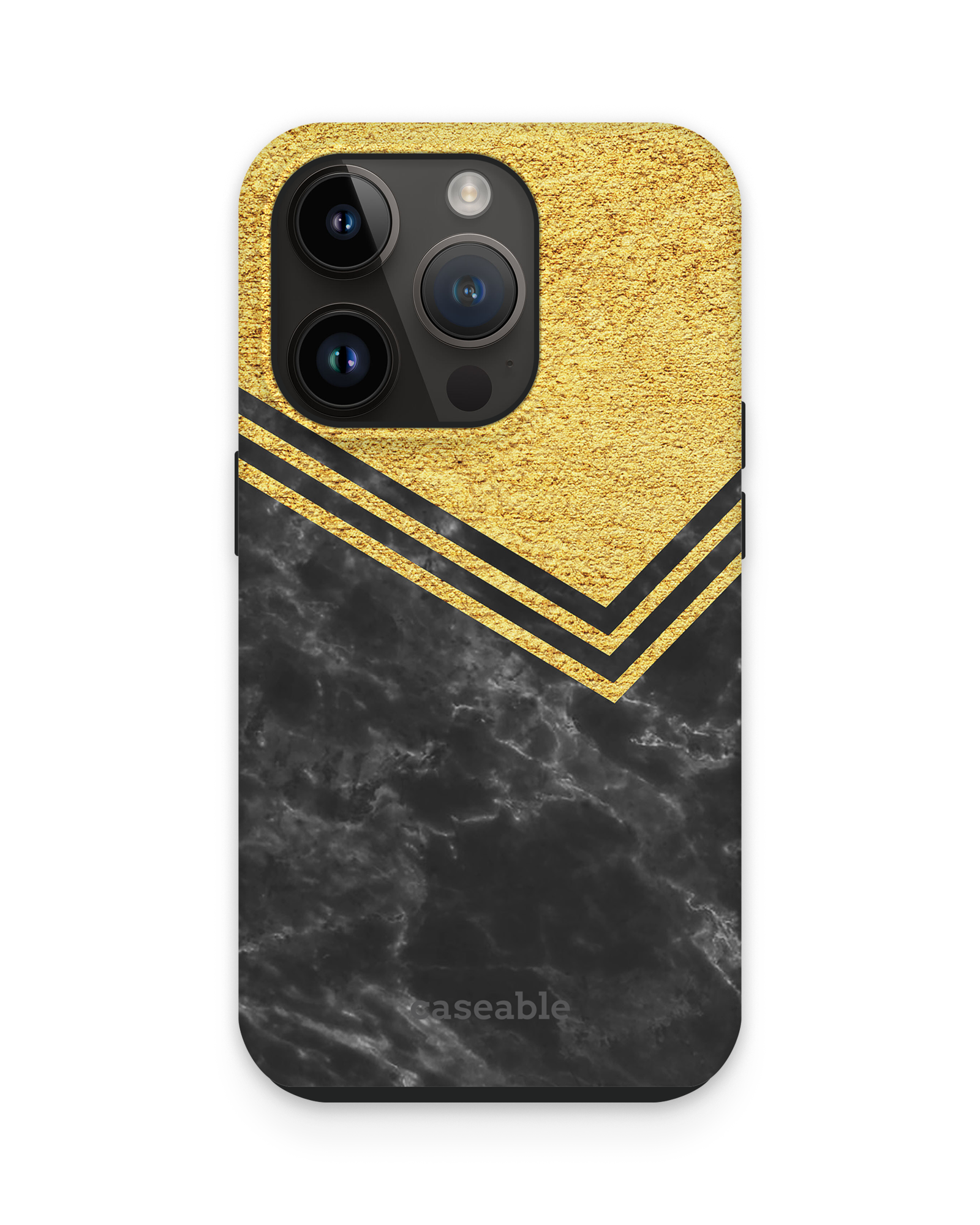 Gold Marble Premium Phone Case Apple iPhone 15 Pro