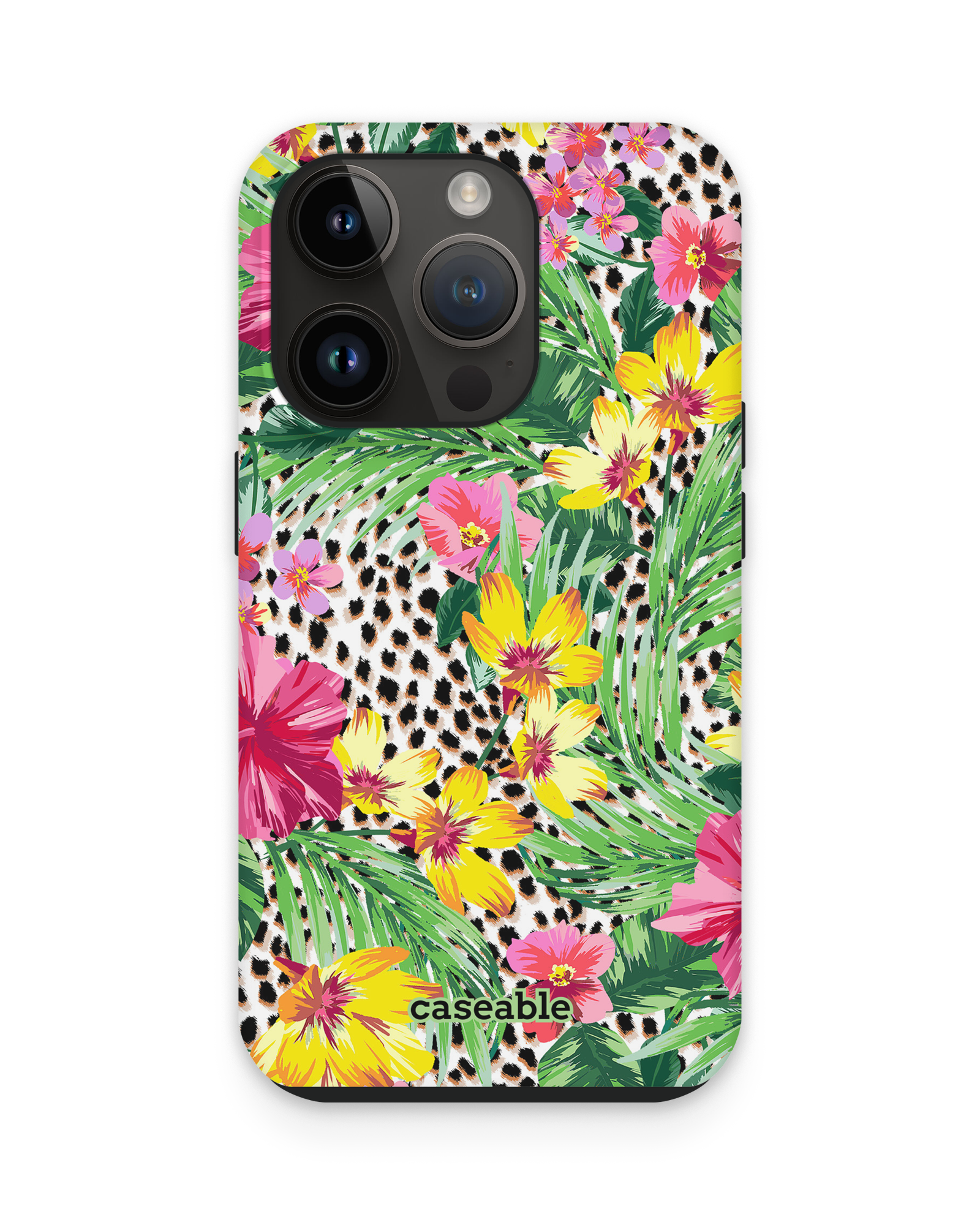 Tropical Cheetah Premium Phone Case Apple iPhone 14 Pro