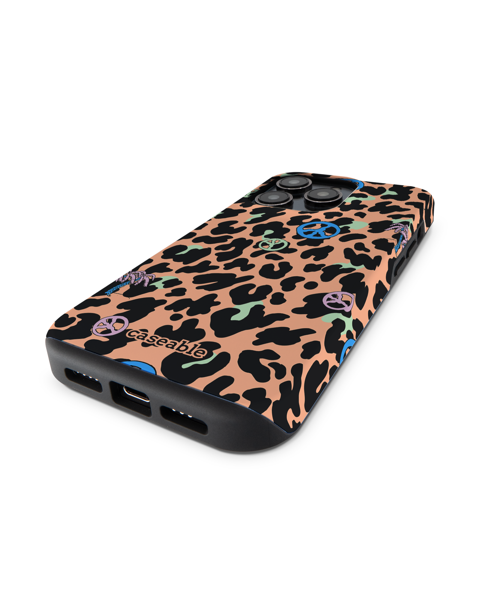 Leopard Peace Palms Premium Phone Case Apple iPhone 14 Pro