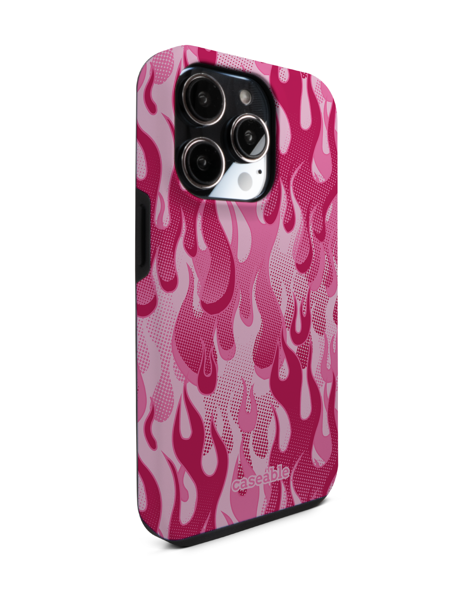 Pink Flames Premium Phone Case Apple iPhone 14 Pro
