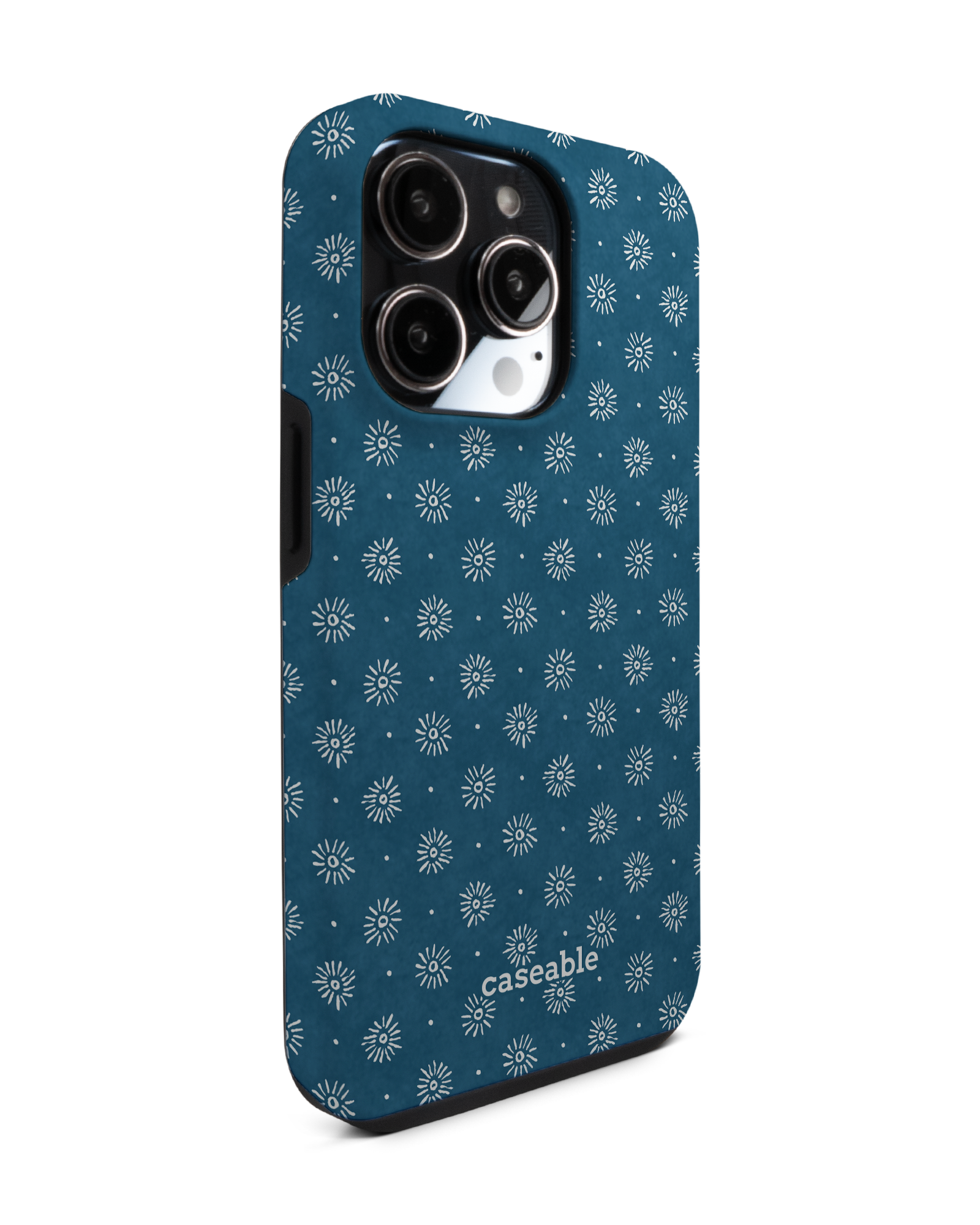 Indigo Sun Pattern Premium Phone Case Apple iPhone 14 Pro