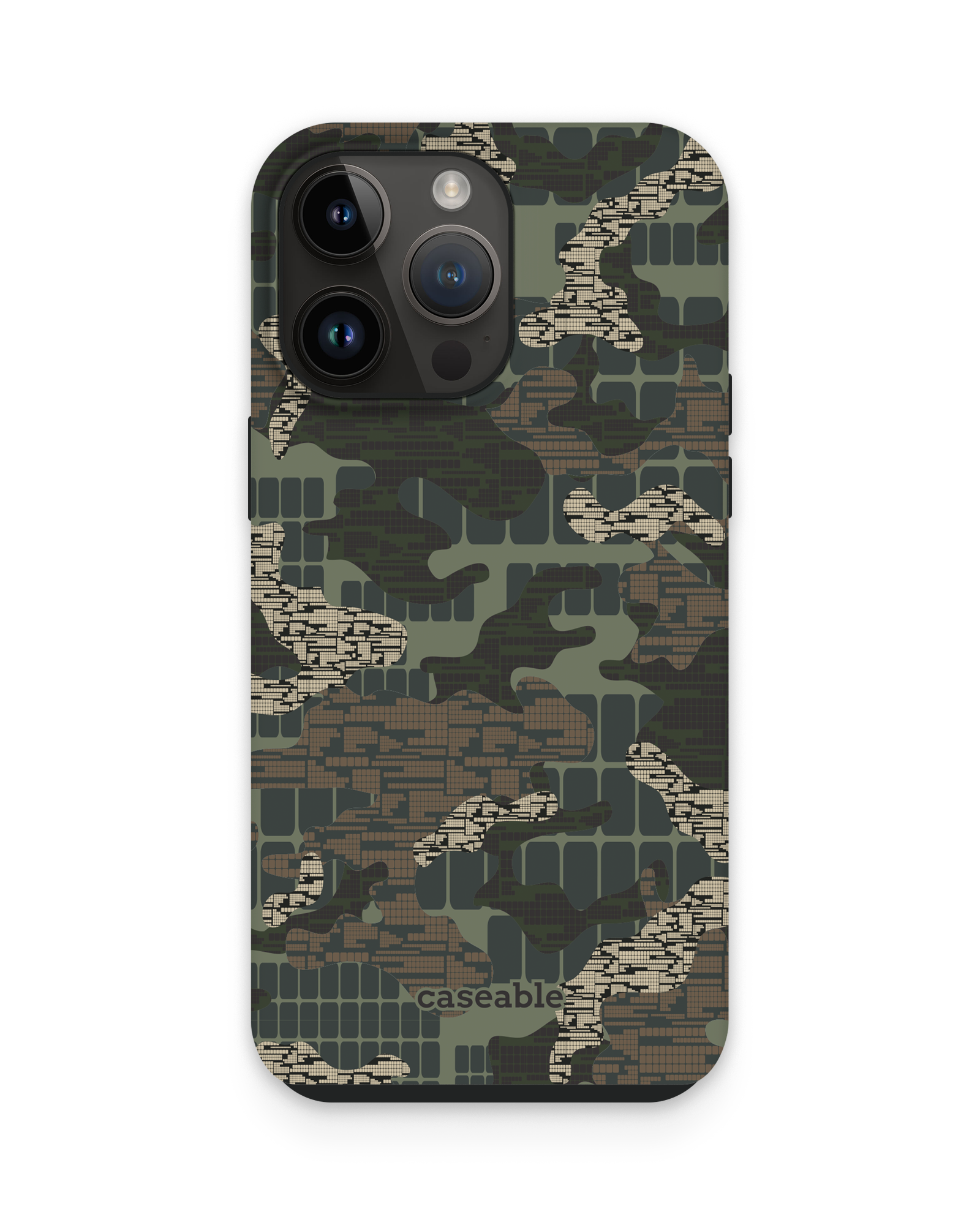 Green Camo Mix Premium Phone Case Apple iPhone 15 Pro Max