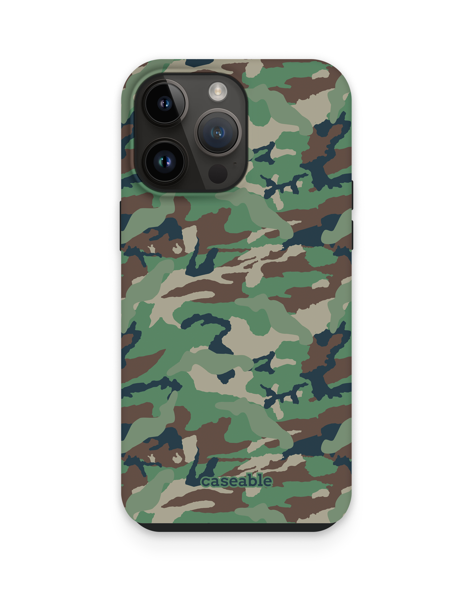 Green and Brown Camo Premium Phone Case Apple iPhone 14 Pro Max