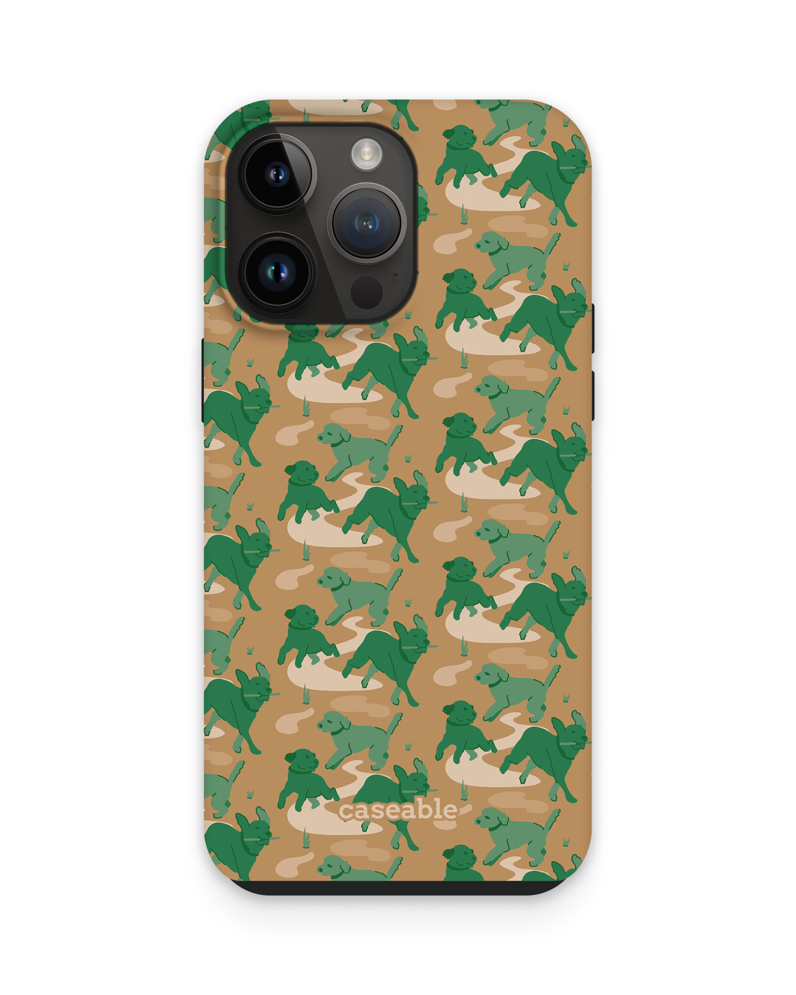 Dog Camo Premium Phone Case Apple iPhone 15 Pro Max