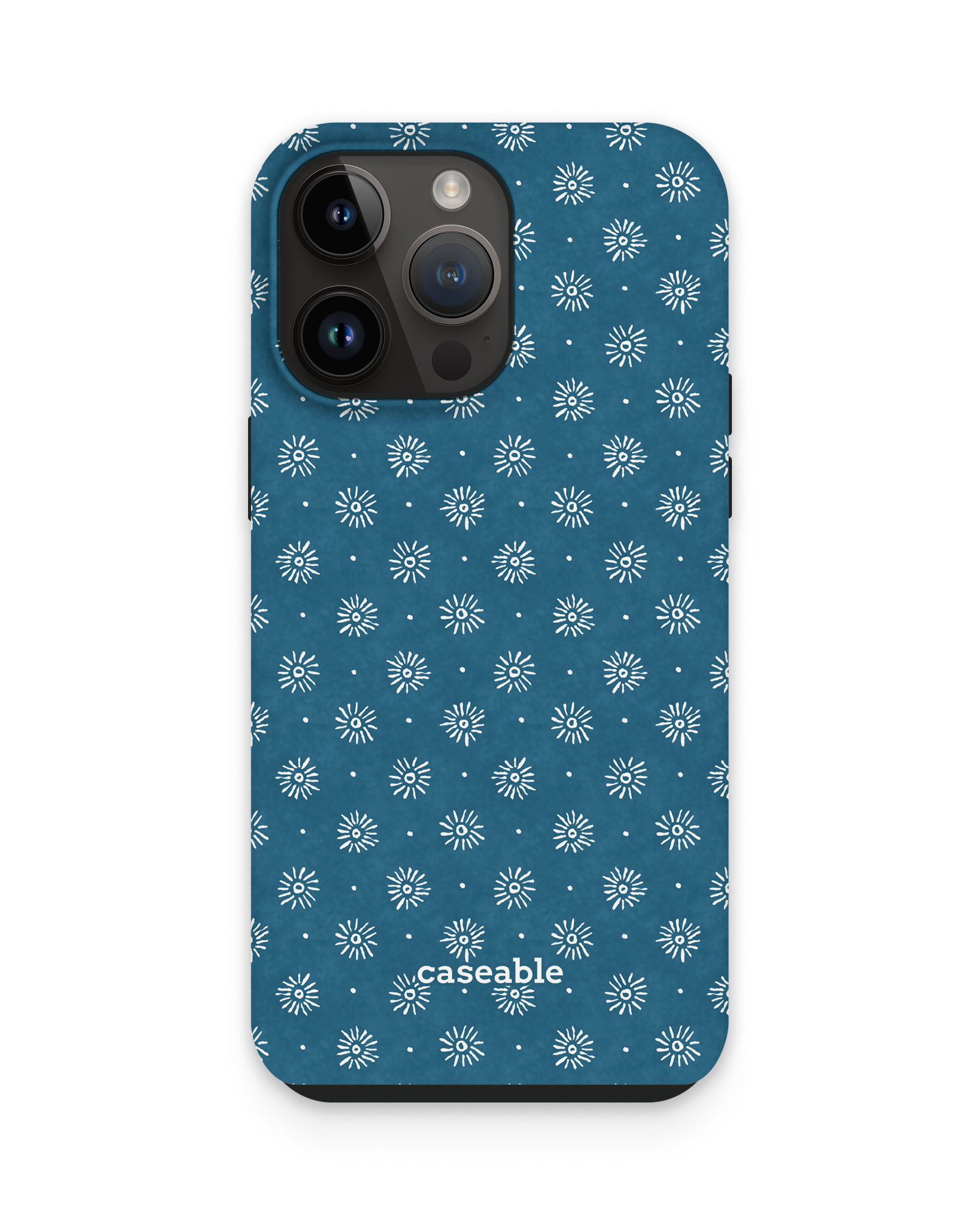 Indigo Sun Pattern Premium Phone Case Apple iPhone 14 Pro Max