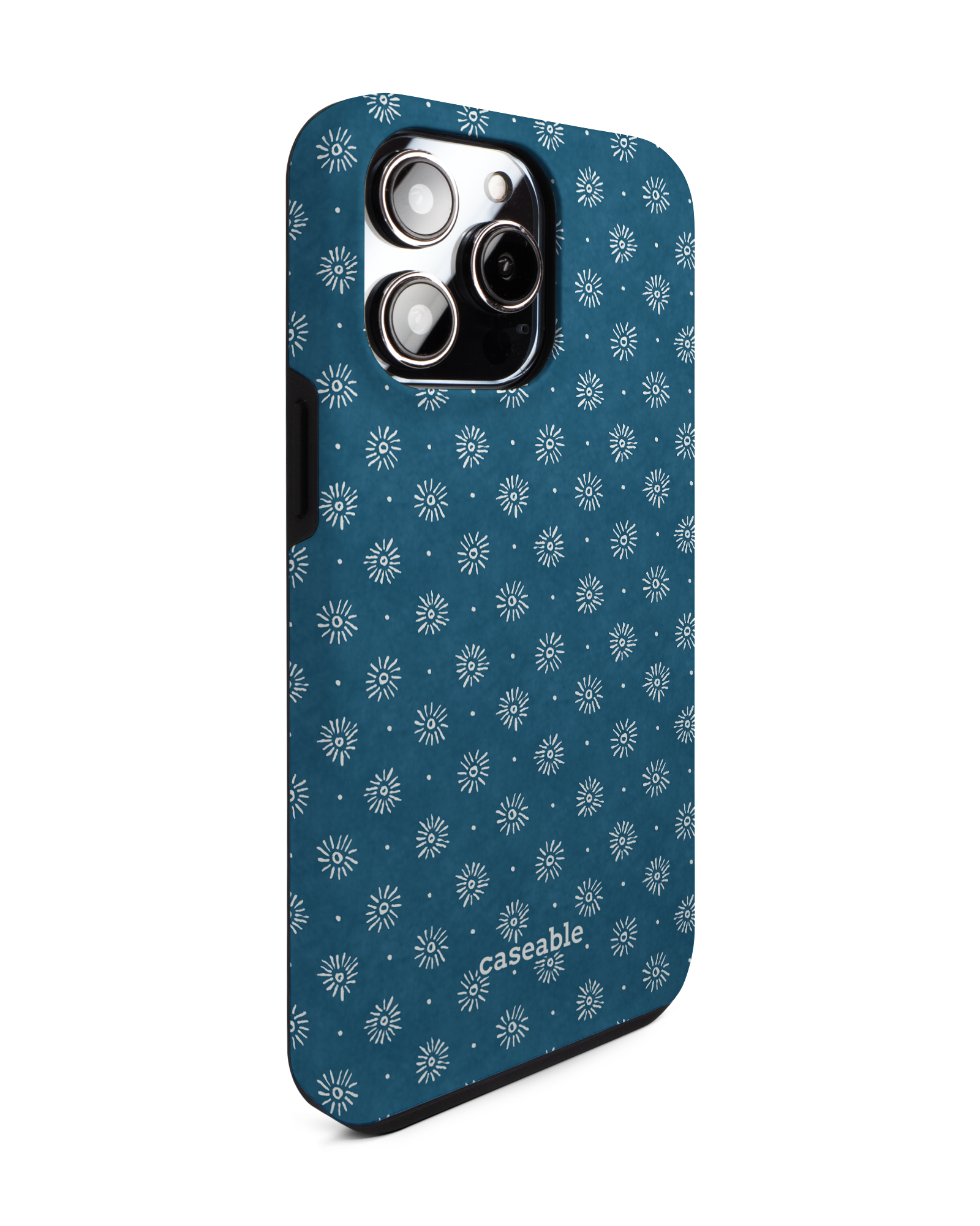 Indigo Sun Pattern Premium Phone Case Apple iPhone 14 Pro Max