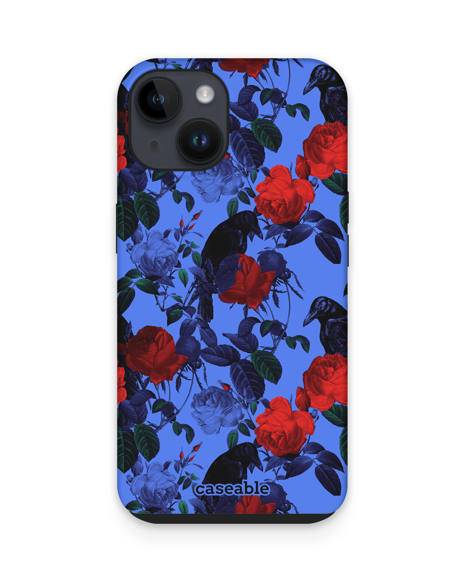 Roses And Ravens Premium Phone Case Apple iPhone 15