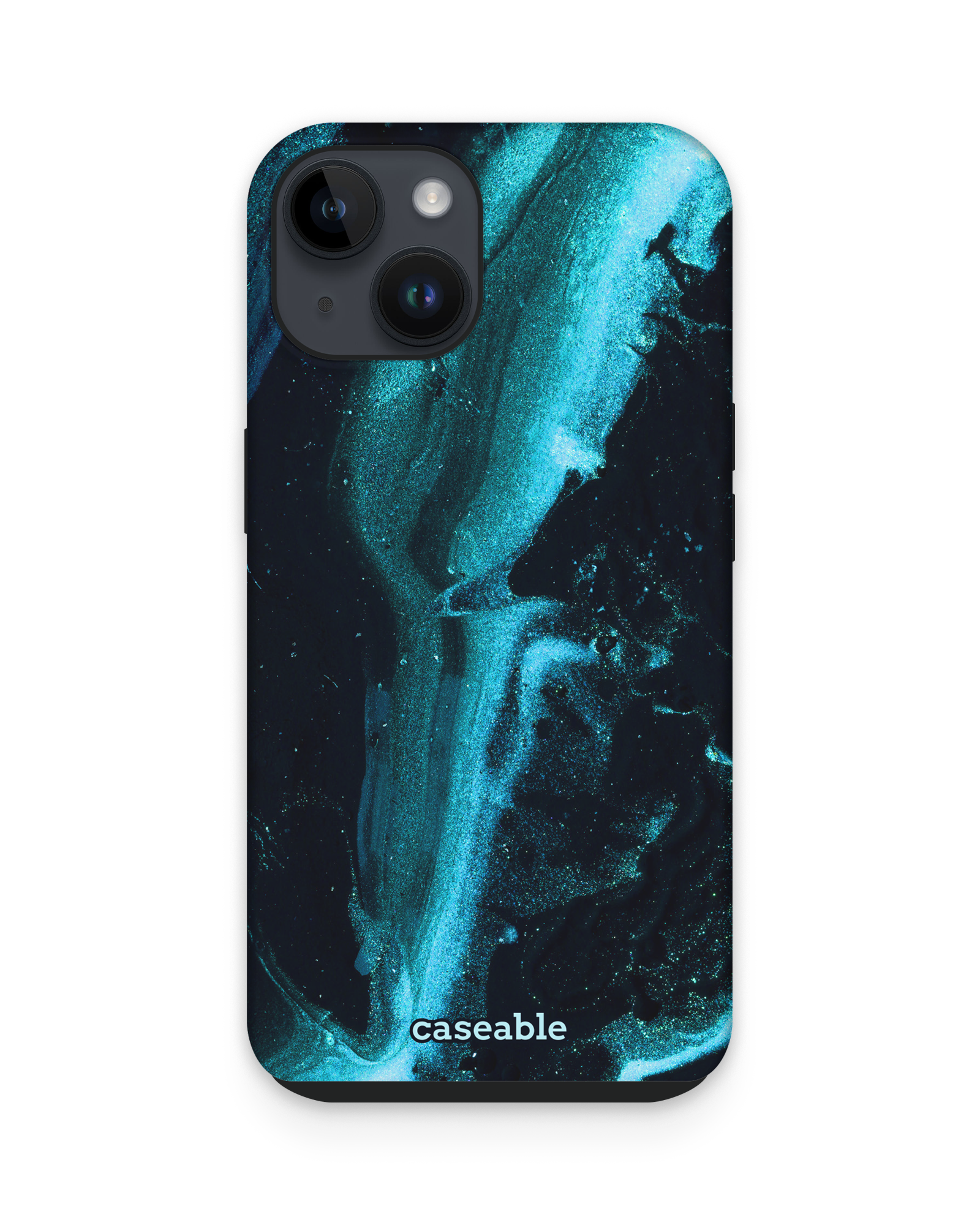 Deep Turquoise Sparkle Premium Phone Case Apple iPhone 14