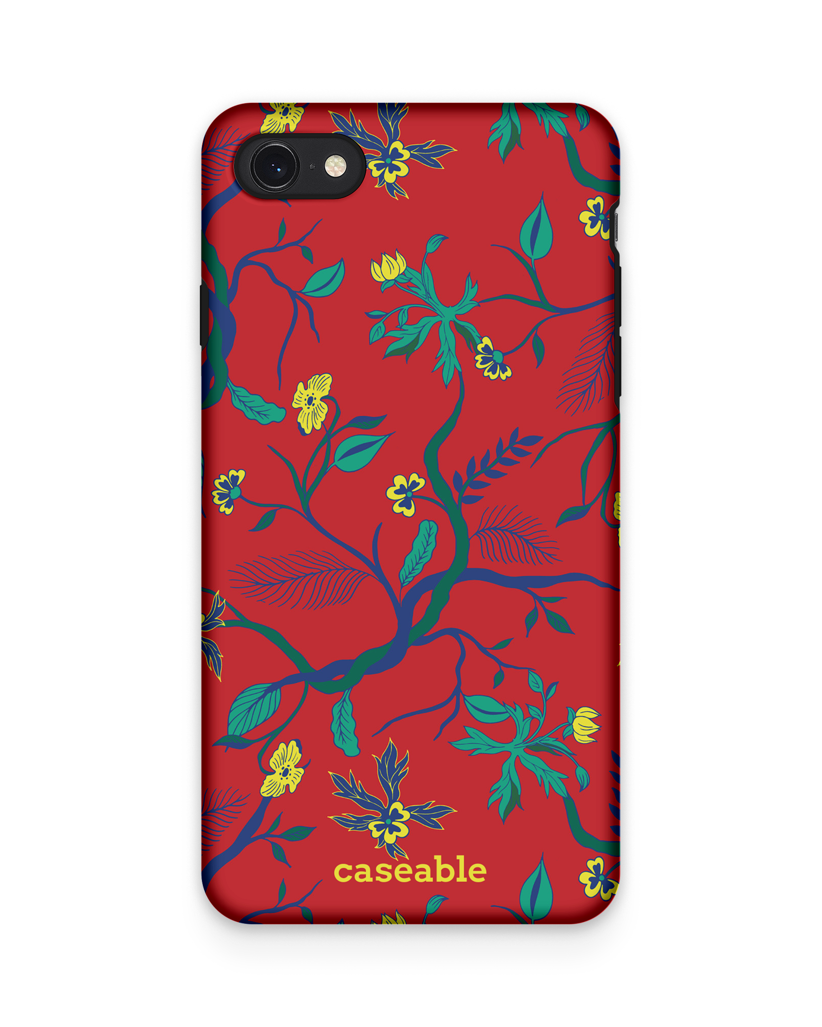 Ultra Red Floral Premium Phone Case Apple iPhone 7, Apple iPhone 8, Apple iPhone SE (2020), Apple iPhone SE (2022)