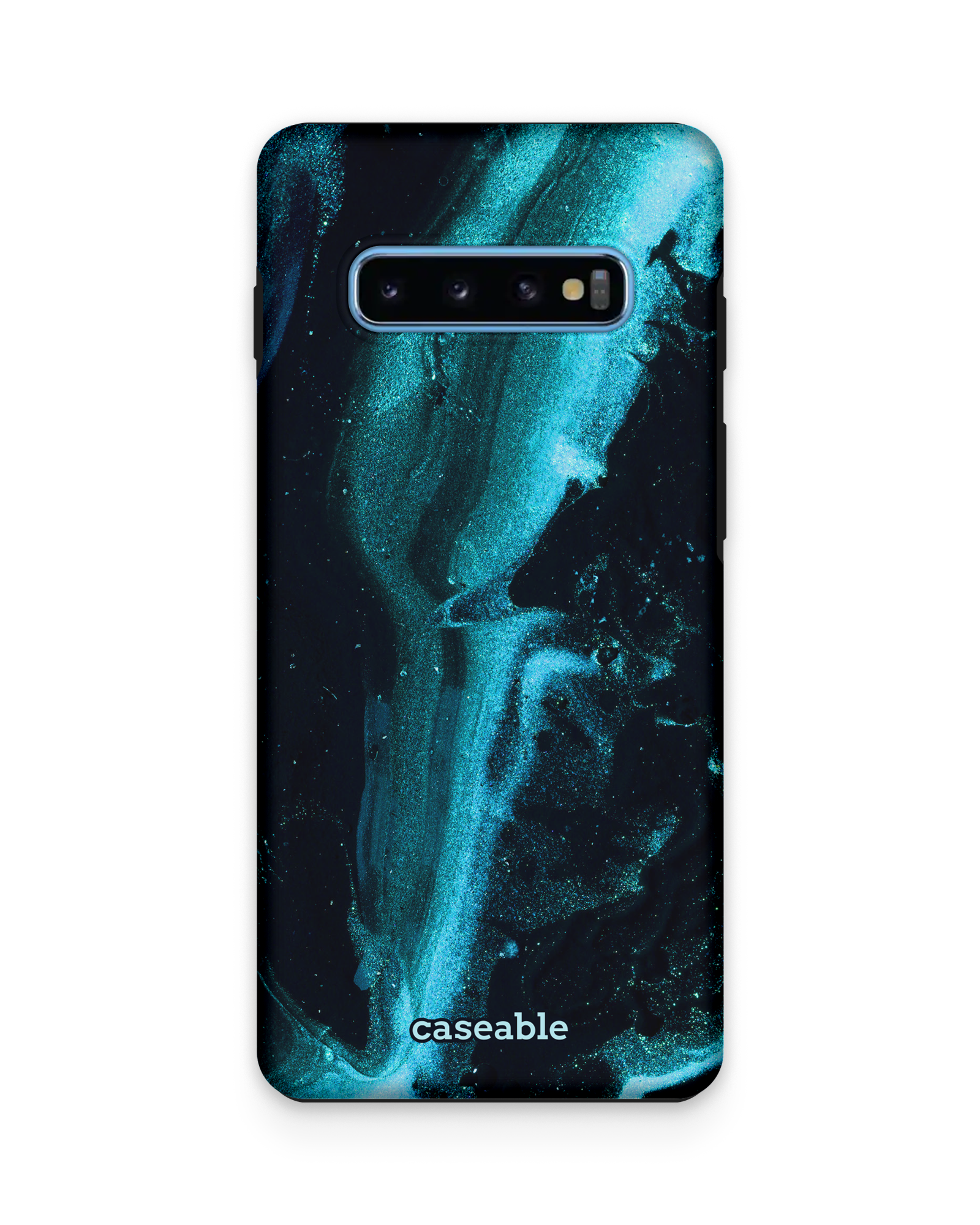 Deep Turquoise Sparkle Premium Phone Case Samsung Galaxy S10 Plus