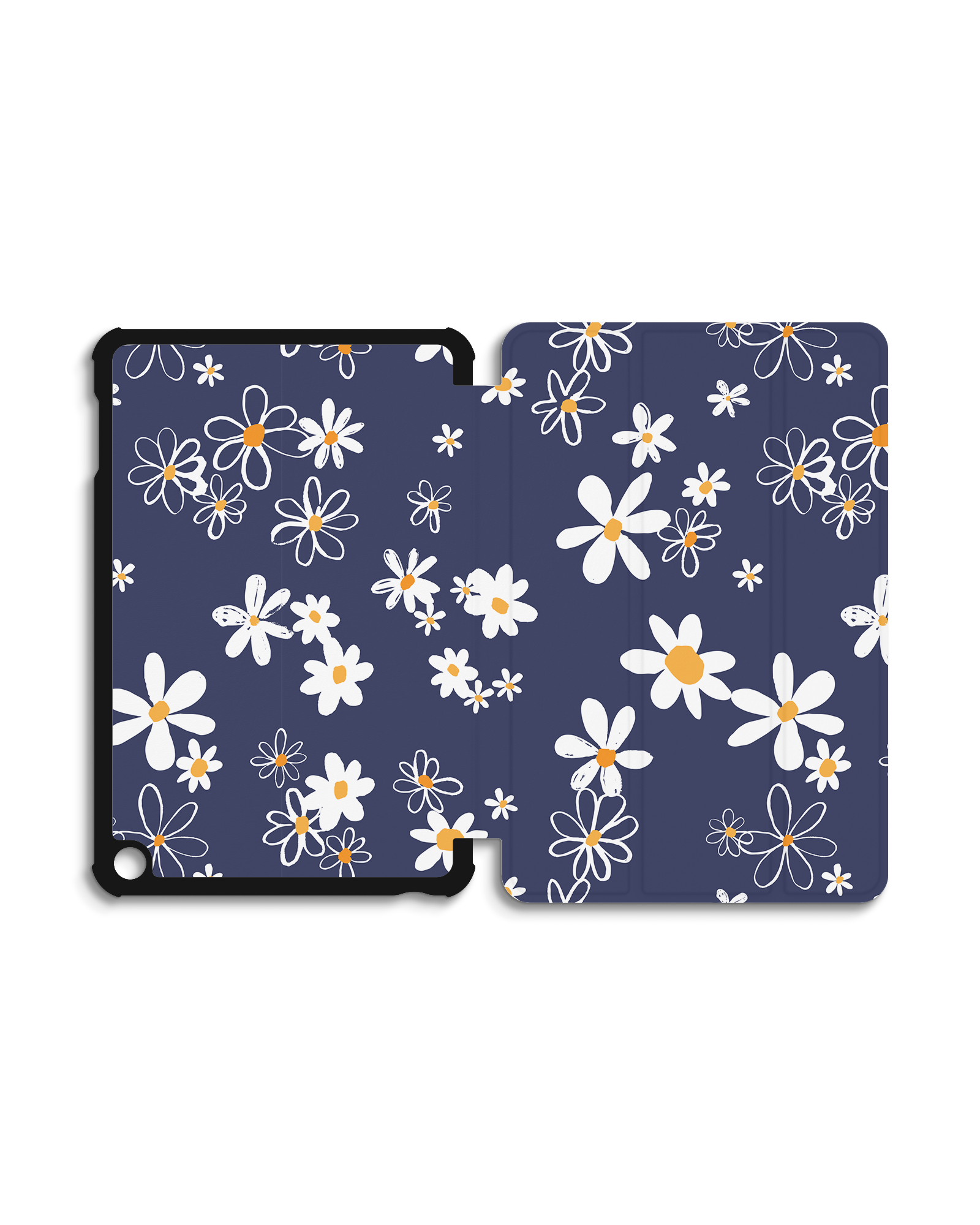 Navy Daisies Tablet Smart Case Amazon Fire 7 (2022)