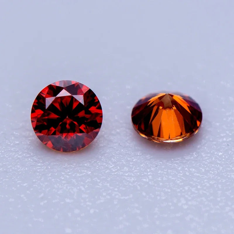 Moissanite Gemstones. Colored, Round Shape, Small Sizes 3mm To 4.5mm.