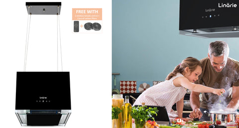 Linarie Appliances | Top 3 Rangehoods for Island Kitchens in 2023 | Corsica • RAHID35X | Tahiti • RAHID40X | Caledonia • RAHID50BG