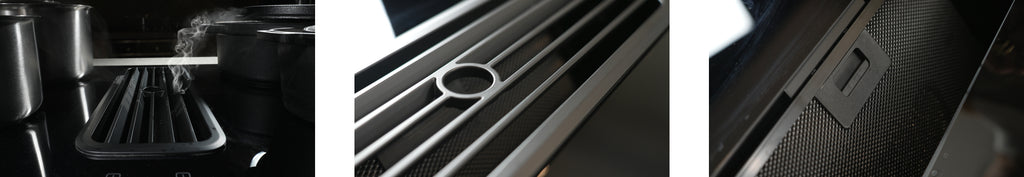 Linarie Appliances | Lyon • RF90I4FHOOD | Best Induction Cooktop with Integrated Air Extraction System for Island Kitchens in 2023