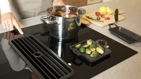 Linarie Appliances | Lyon • RF90I4FHOOD | Best Induction Cooktop with Integrated Air Extraction System for Island Kitchens in 2023