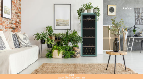 Linärie Appliances | Loire 106 Bottle Single Zone Retro Wine Fridge Green LICV106GREEN | Wine Cooler, Wine Cellar, Wine Cabinet, Wine Chiller, Wine Refrigerator, Wine Storage | Provence • 52 Bottle Capacity • Blue LICV52BLUE | Burgundy • 33 Bottle Capacity • Red LICV33RED