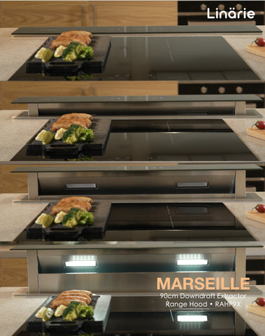Linarie Appliances | Best Downdraft Rangehood for Island Kitchens in 2023 | Marseille RAHP6X & RAHP9X