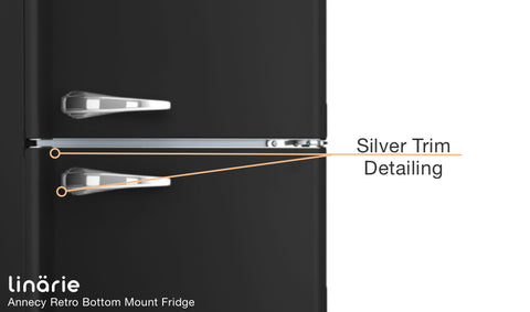 Linarie Appliances | Retro Bottom Mount Fridge | Blue LKCO250BLUE • Pink LKCO250PINK • Green LKCO250GREEN • Black LKCO250BLACK • Red LKCO250RED