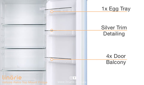 Linärie Appliances | Valloire | Best Retro Top Freezer Refrigerator in 2023 • Black LK200DDBLACK • Green LK200DDGREEN • Blue LK200DDBLUE • Pink LK200DDPINK • Red LK200DDRED