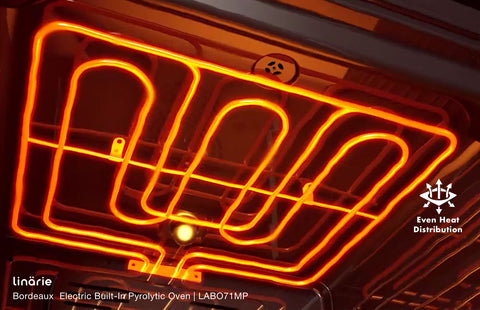 Linärie Appliances | Bordeaux 70L Electric Built-in Pyrolytic Self-Cleaning Oven LABO71MPX | 60cm Built-In Oven