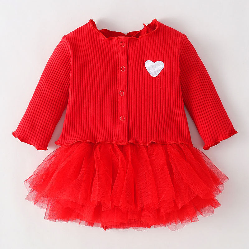 2pcs Newborn Baby Girl Cotton Clothing Suit