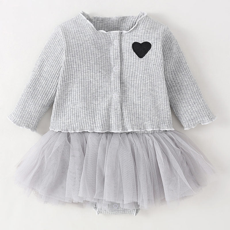 2pcs Newborn Baby Girl Cotton Clothing Suit