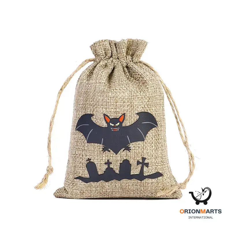 Candy-Filled Halloween Linen Bag