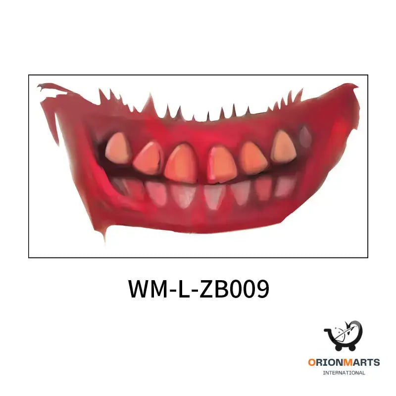 Spooky Mouth Tattoo Stickers