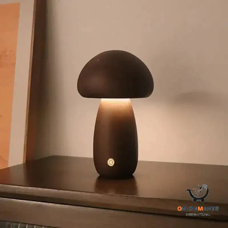 Wooden Mushroom LED Night Light