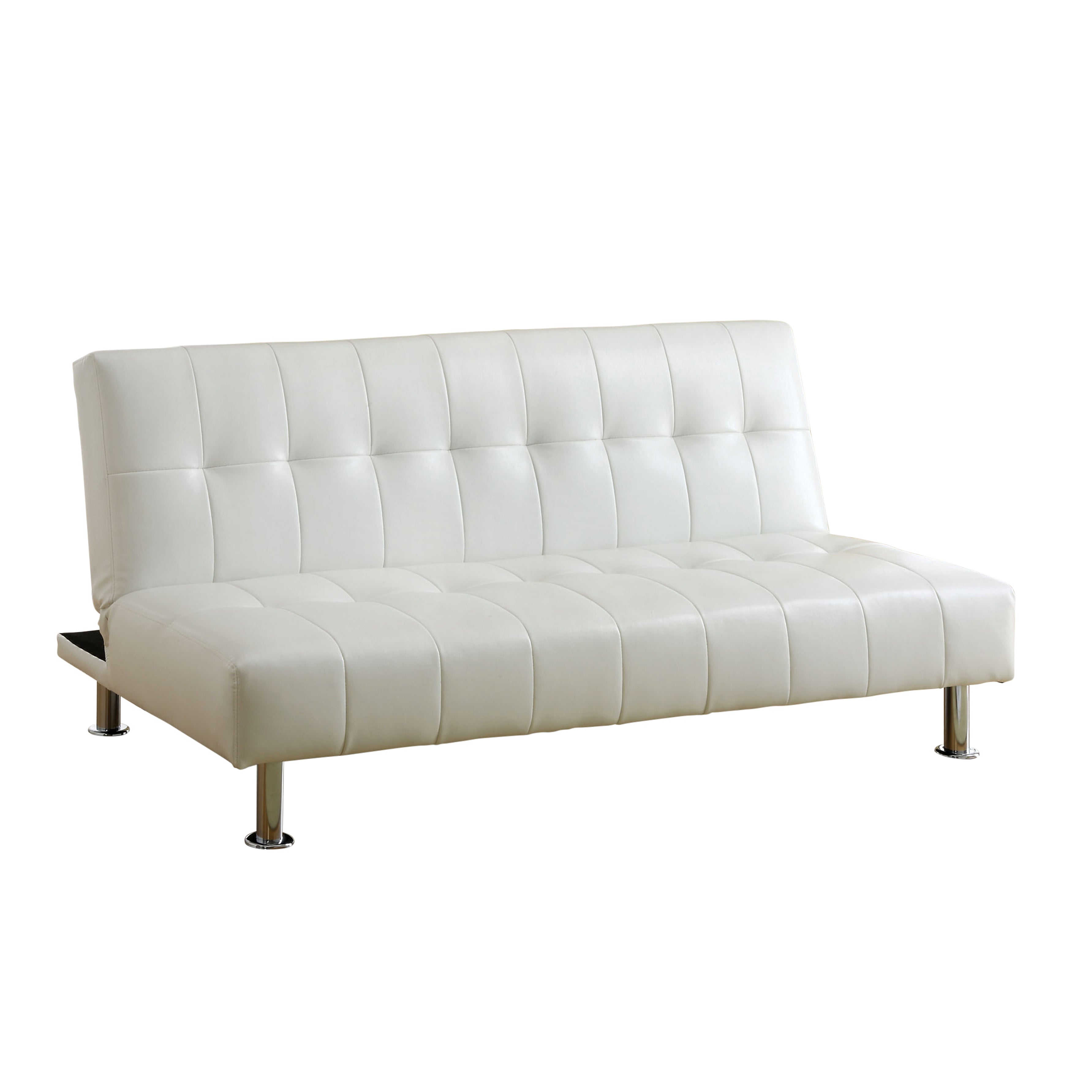 Bull Contemporary Tufted Futon in White