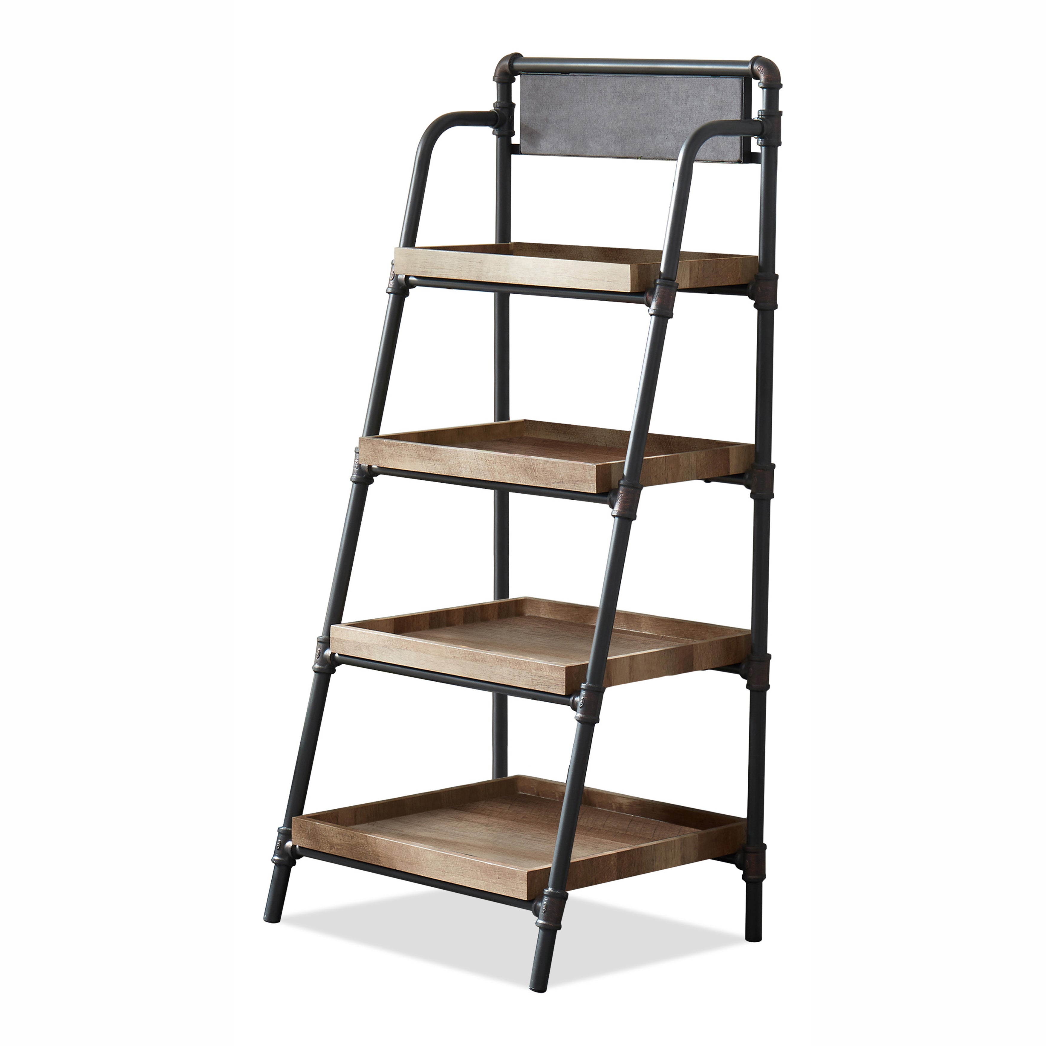 Rudson Transitional 4-Shelf Bookcase