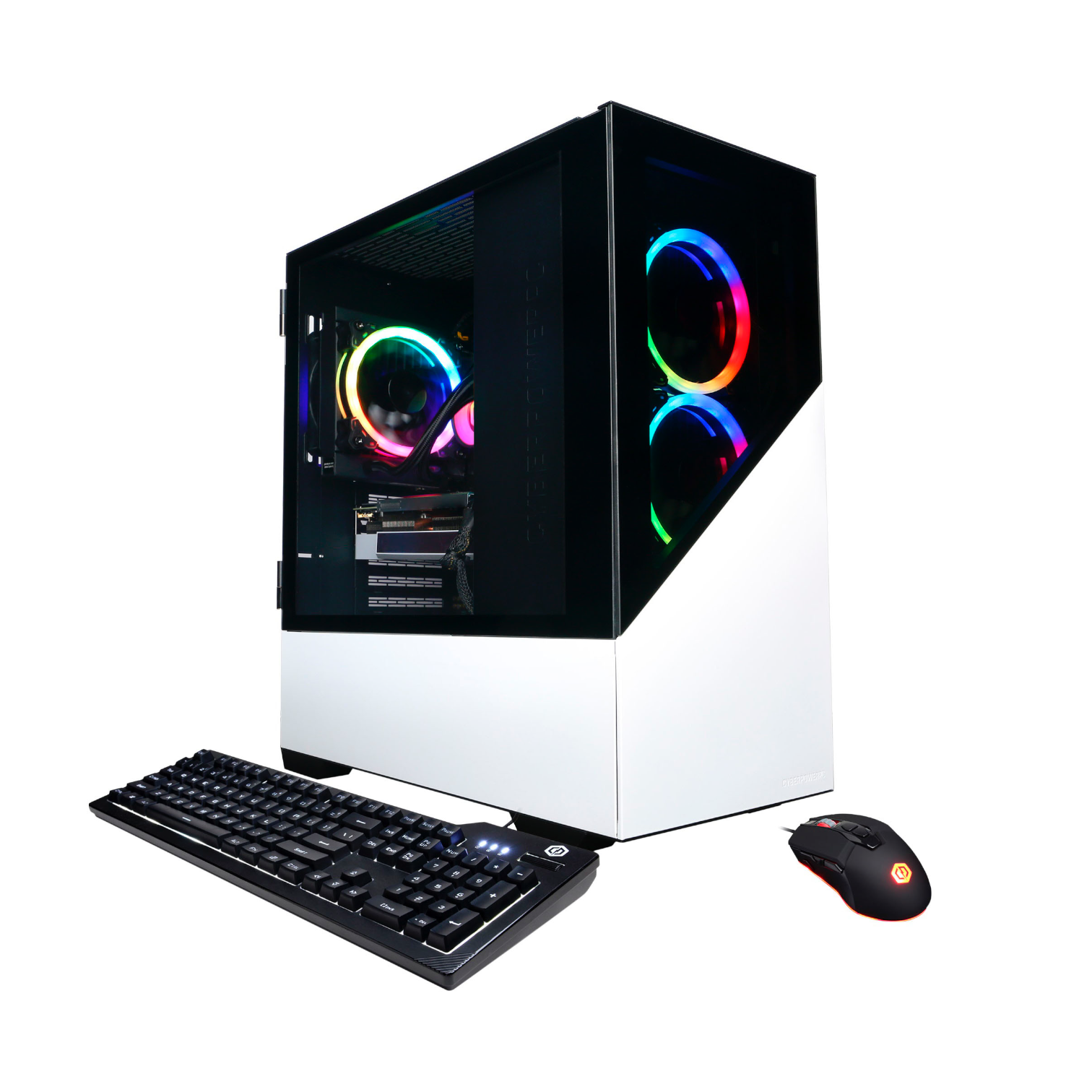 CyberPowerPC - Gamer Supreme Gaming Desktop - AMD Ryzen 7 5700G - 16GB Memory - AMD Radeon RX 6700 XT - 1TB SSD - White