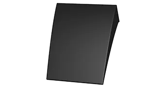 A sleek, black, rectangular tablet device with a minimalist design from Empava. The device is positioned at an angle, tilted slightly backward, and shown against a white background. The screen is blank.