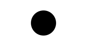 A solid black circle centered on a white background. The circle's edges are smooth and clean, contrasting with the bright background. The image is simple and minimalistic, embodying the sleek design principles found in Empava products.
