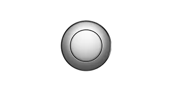A circular, silver button with a slightly raised center and a beveled edge, set against a plain white background. The Empava button appears metallic and could be used in various electronic devices or control panels.