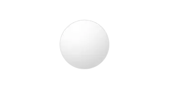 A round, white, and flat object, resembling a small tablet, is centered against a plain white background. The Empava surface of the object is smooth, without any visible markings or textures.
