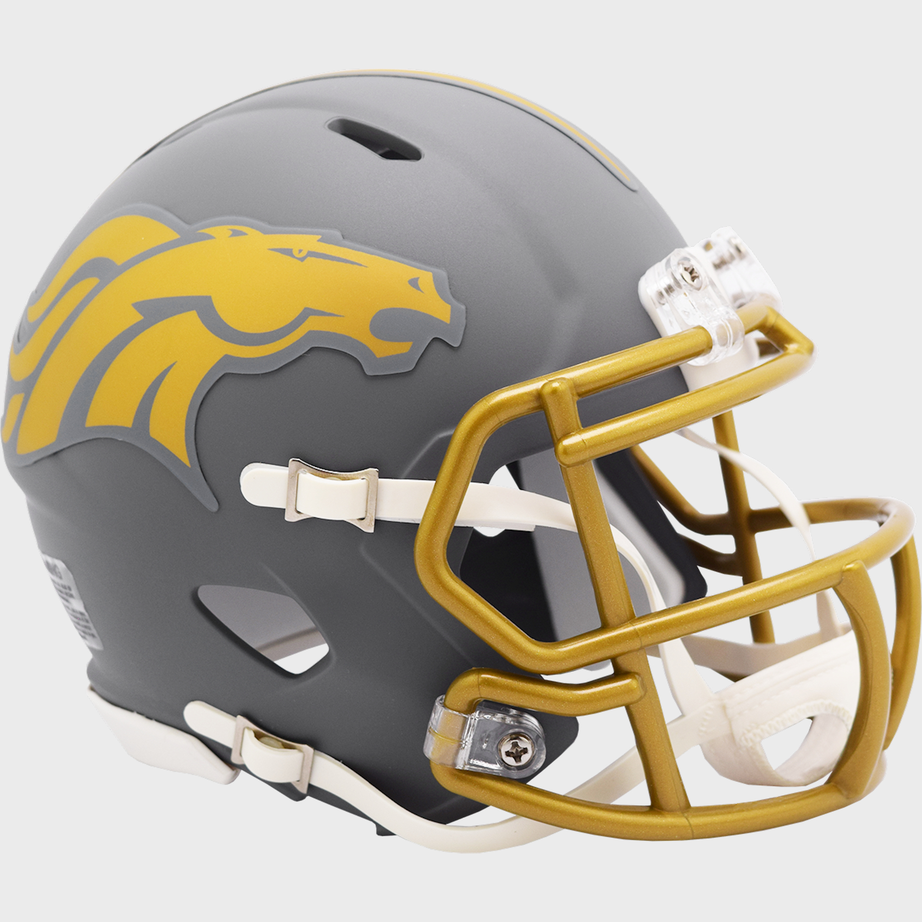 NFL Denver Broncos SLATE Full Size Replica Football Helmet