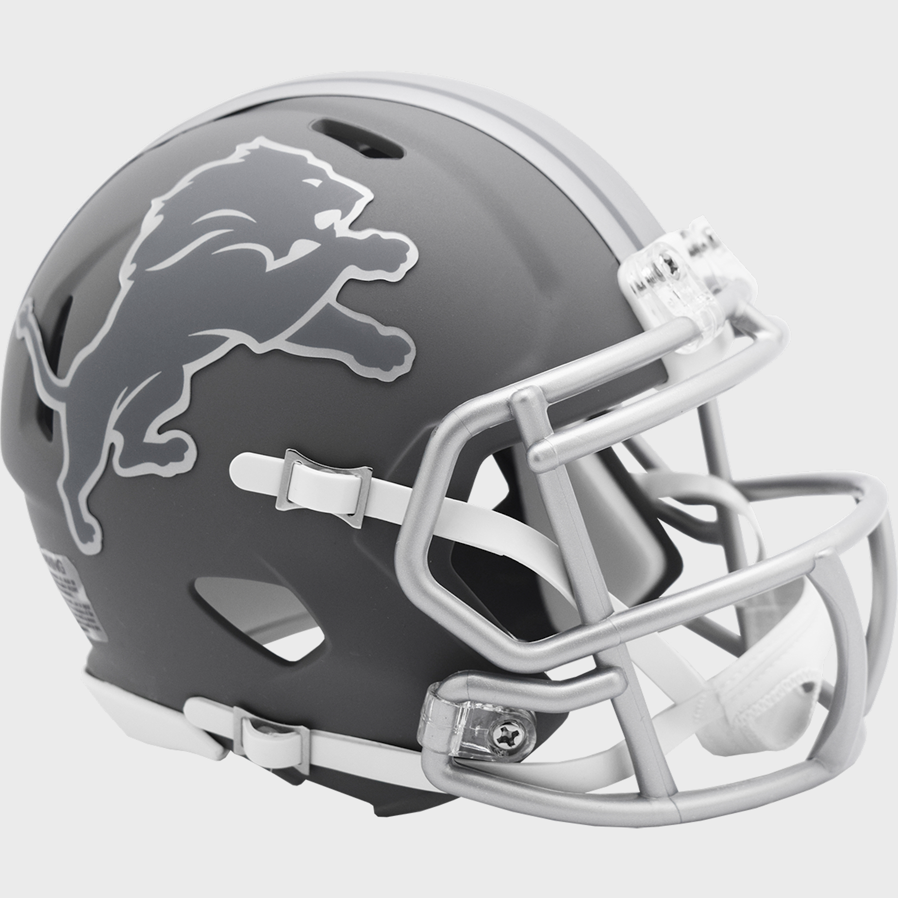 NFL Detroit Lions SLATE Full Size Replica Football Helmet
