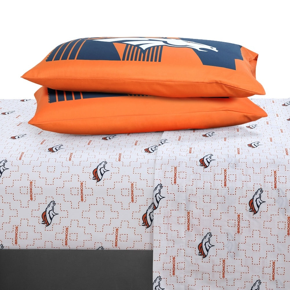 NFL Denver Broncos Bed in a Bag Set - QUEEN